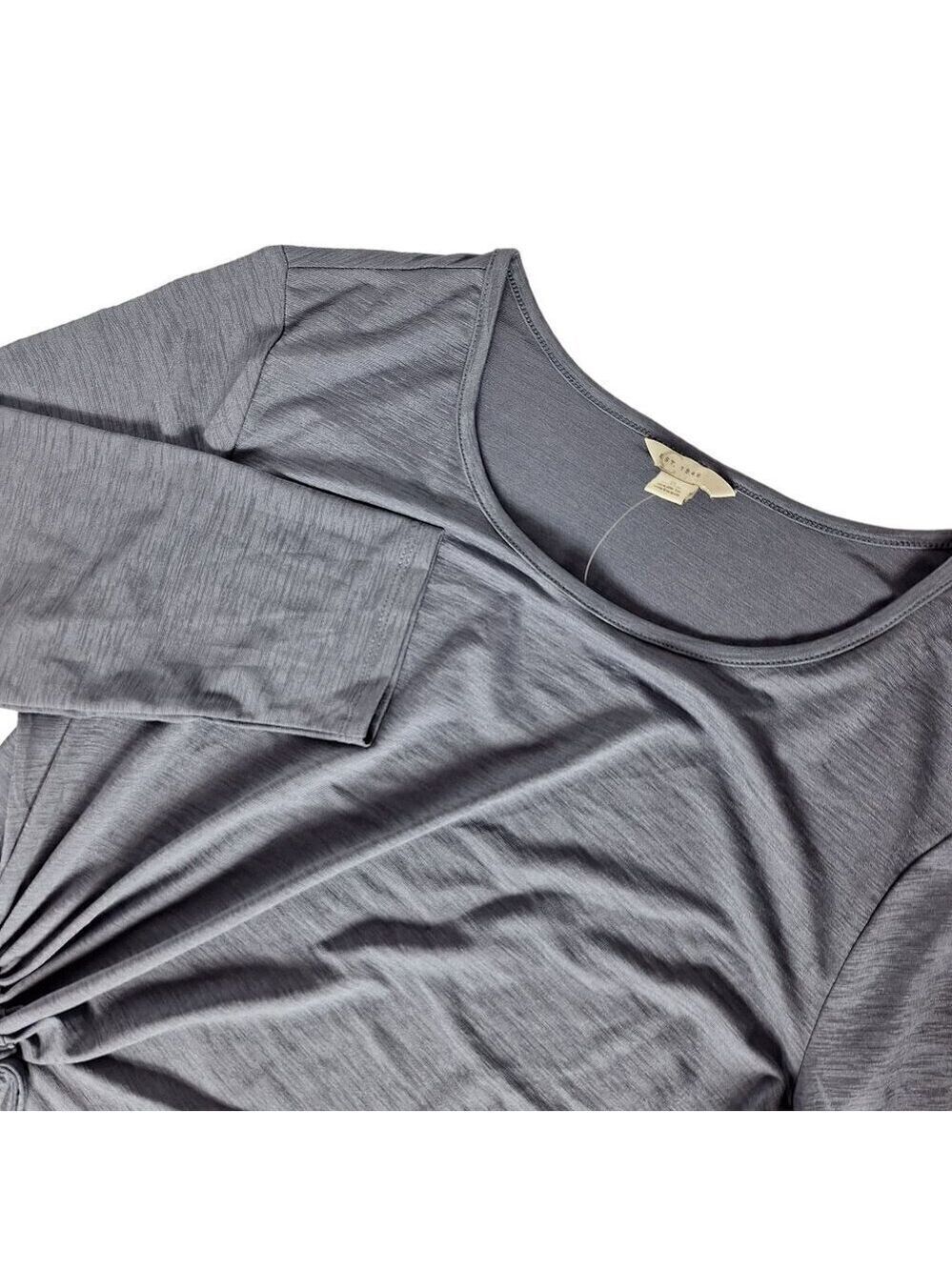 C Est 1946 Gray Long Sleeve Blouse Women's Small